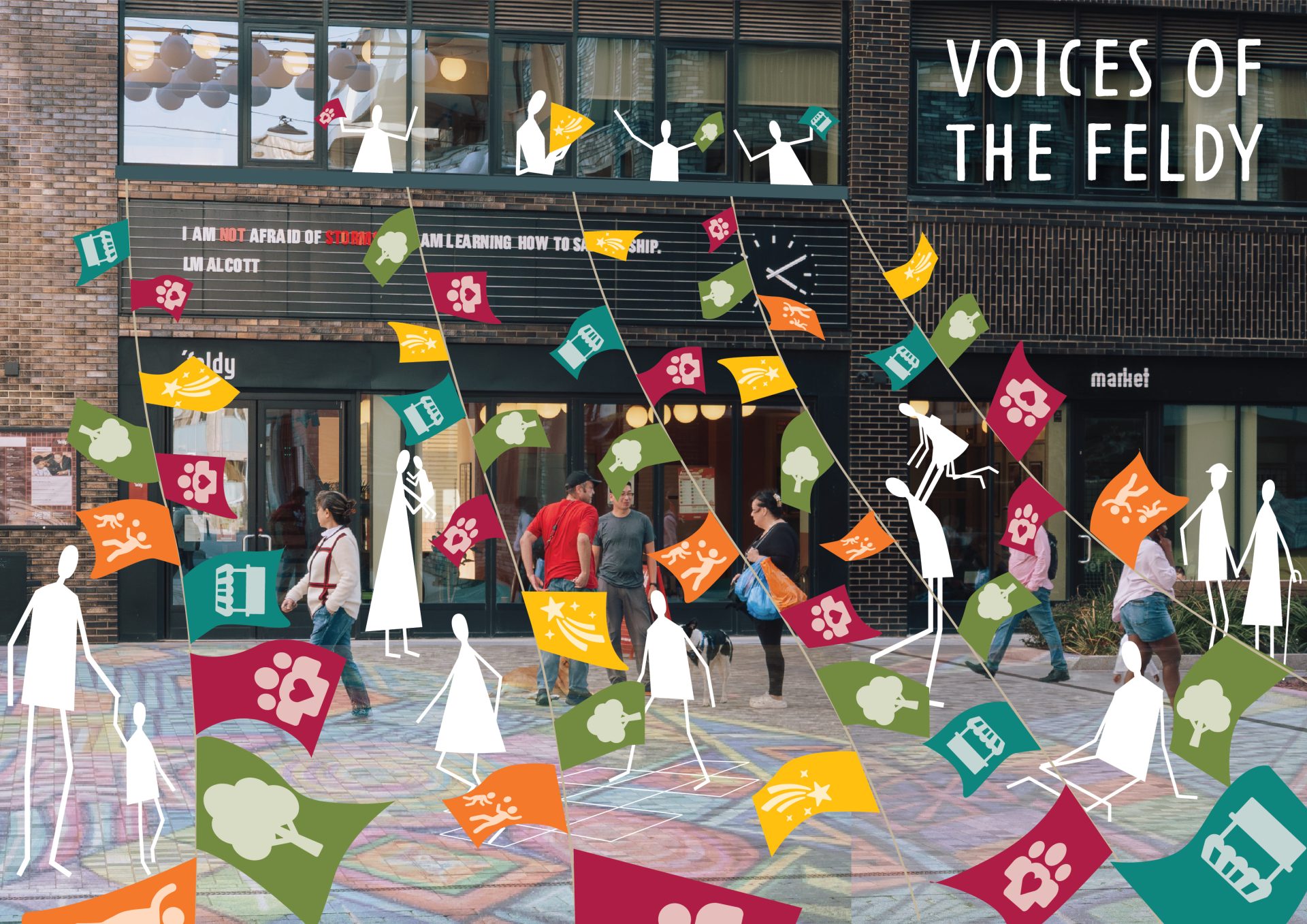 Voices of the Feldy, activating the square